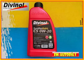 Olej 0W20 1L DIVINOL C5 Syntho Light Chrysler Jeep Mercedes 229.71 Start Stop