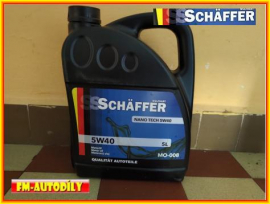 Olej 5W40 5L SCHAFFER Nano Tech MB 229.5 RN0700 0701 VW 502.00 505.00