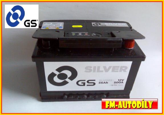 Autobaterie 56 Ah GS Audi BMW Citroen Fiat Ford Honda Kia Lancia Nissan Opel Peugeot Renault Seat