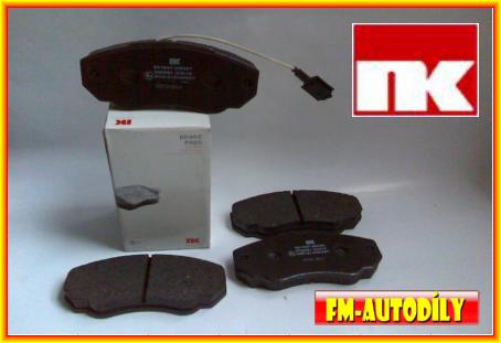 Brzdové destičky 0041 NK Citroen Jumper Fiat Ducato Peugeot Boxer 1994 až 2006