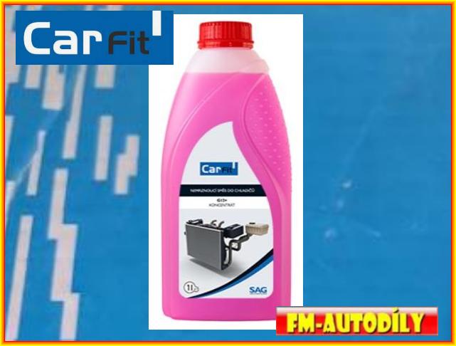 ANTIFREEZE chladící kapalina PINK růžová 1L G12+ CARFIT Ford VW TL774D TK774F
