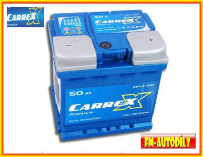 Autobaterie CARREX 12V 50 Ah Premium