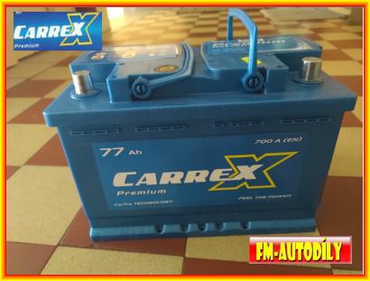 Autobaterie CARREX 12V 77 Ah Premium
