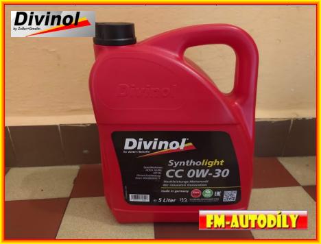 Olej 0W30 5L Syntho Light CC DIVINOL pro vozidla Volvo 95200377