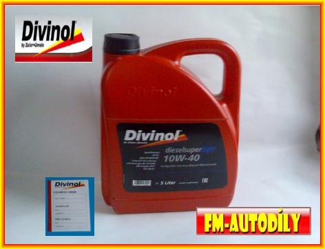 Olej 10w40 5L DIVINOL Diesel Super Light Nissan Atleon Cabstar Serena