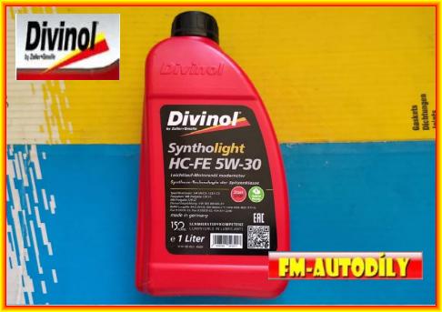 Olej 5W30 1L Syntho Light HC-FE DIVINOL Start Stop