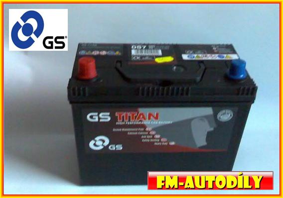 Autobaterie 45 Ah GS Silver Japan Korea typ 46B24R kontakty EU