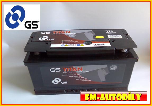 Autobaterie 75 Ah GS Titan Audi BMW Chrysler Ford Nissan Porsche Renault Seat Toyota Volvo VW