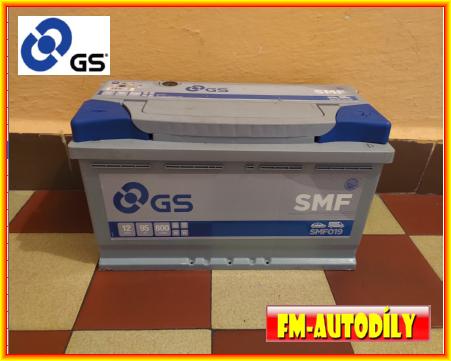 Autobaterie 95 Ah GS SMF Alfa Audi BMW Chrysler Citroen Fiat Mercedes Opel Peugeot Renault Volvo
