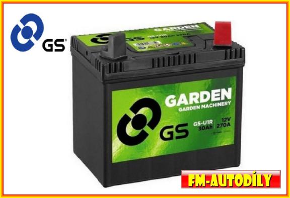 Garden baterie GS YUASA 12V 30Ah typ GSU1R pro zahradní traktorky