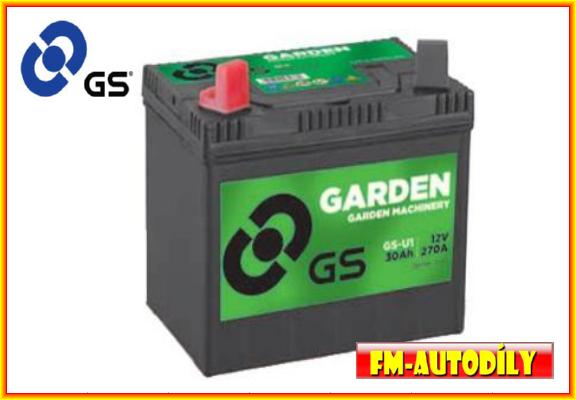 Garden baterie GS YUASA 12V 30Ah typ GSU1 pro zahradní traktorky