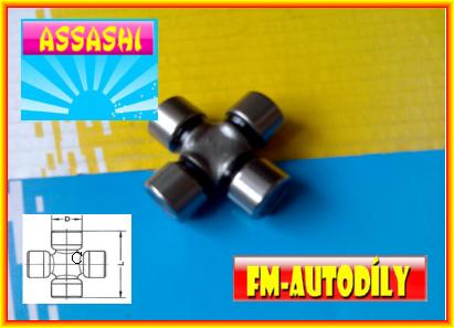 Kříž kardanu 18 x 47 mm ASSASHI Iseki Kubota Mitsubishi Shibaura Yanmar