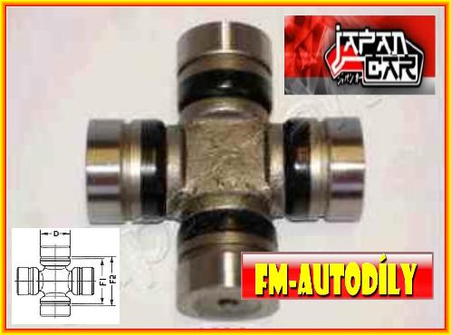 Kříž kardanu 26,5 x 71 mm JAPANCAR Hyundai iX35 Kia K2700 Sorento Sportage Pregio Mazda
