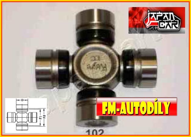 Kříž kardanu 28 x 80,4 mm JAPANCAR Nissan Patrol PickUp KingCab Terrano