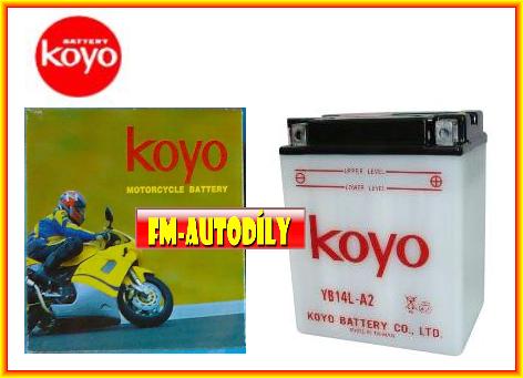 Motobaterie KOYO 12V 14Ah typ-YB14L-B2