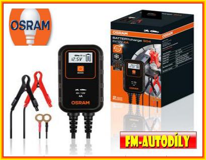 Nabíječka 6V a 12V 4A OSRAM pro motocykly malé osobní vozidla a zahradní traktory