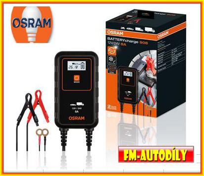 Nabíječka 12V a 24V 4A 8A OSRAM pro dodávková a nákladní vozidla