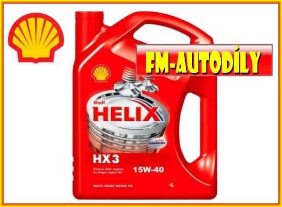Olej SHELL 15W40 4L Helix HX3